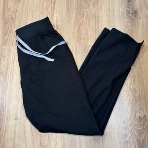 FIGS Kade Cargo Scrub Pants Black Womens XS 1000219 Pockets Inseam 29 Nursing